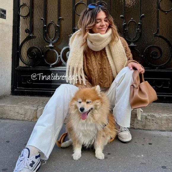 BLOGGER'S FAVE! Zara Cable Knit Sweater Brown NWT - Main Image